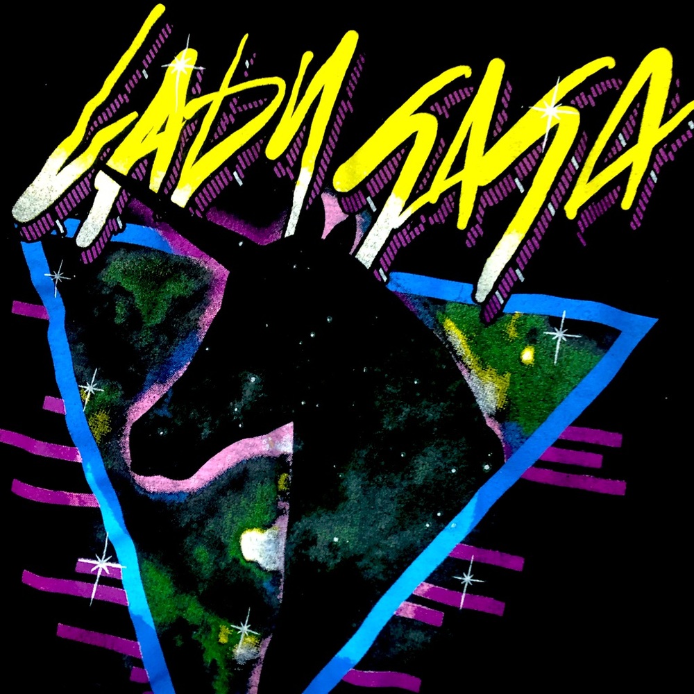 Vintage 2011 galaxy LADY GAGA unicorn shirt 🦄